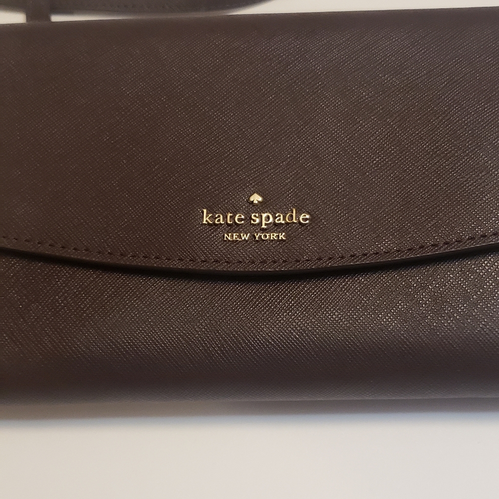 Kate Spade Winni Laurel Way Deep Plum Saffiano Crossbody